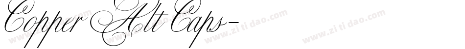 Copper Alt Caps字体转换